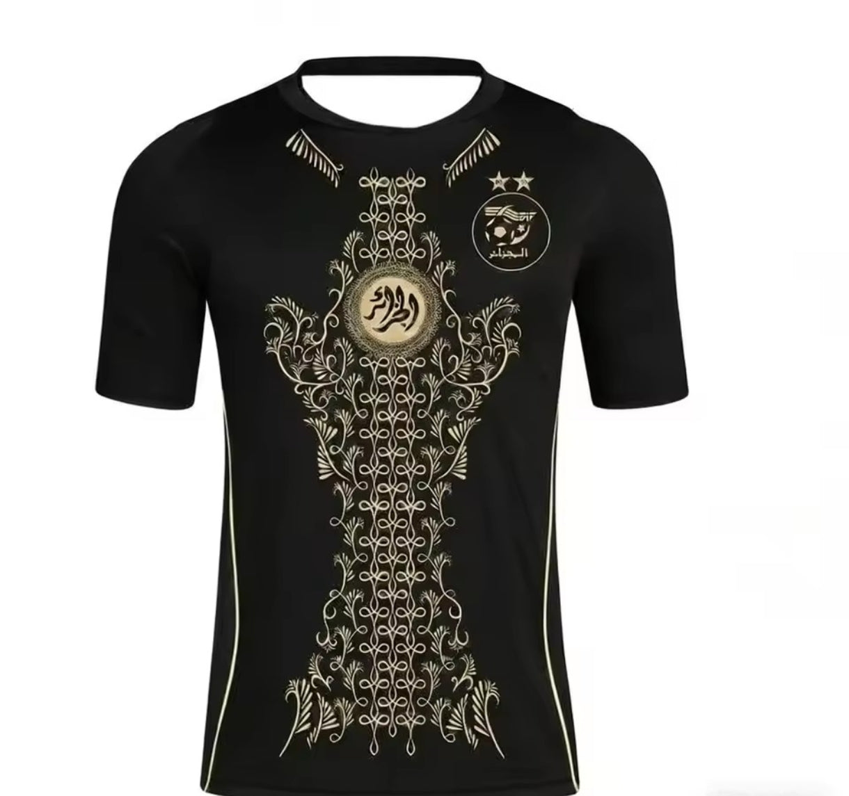 Maillot Algérie - Rose / Noir / Blanc / Rose / Vert / Noir Doré