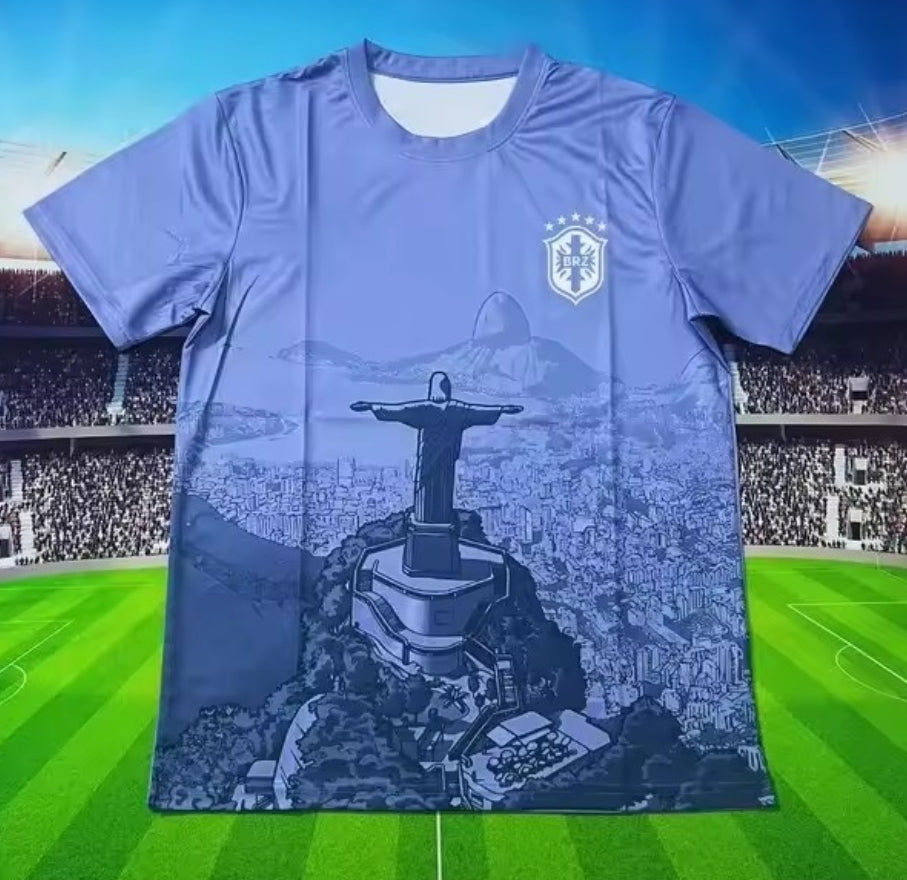 Maillot concept Brésil - rose/bleu/vert