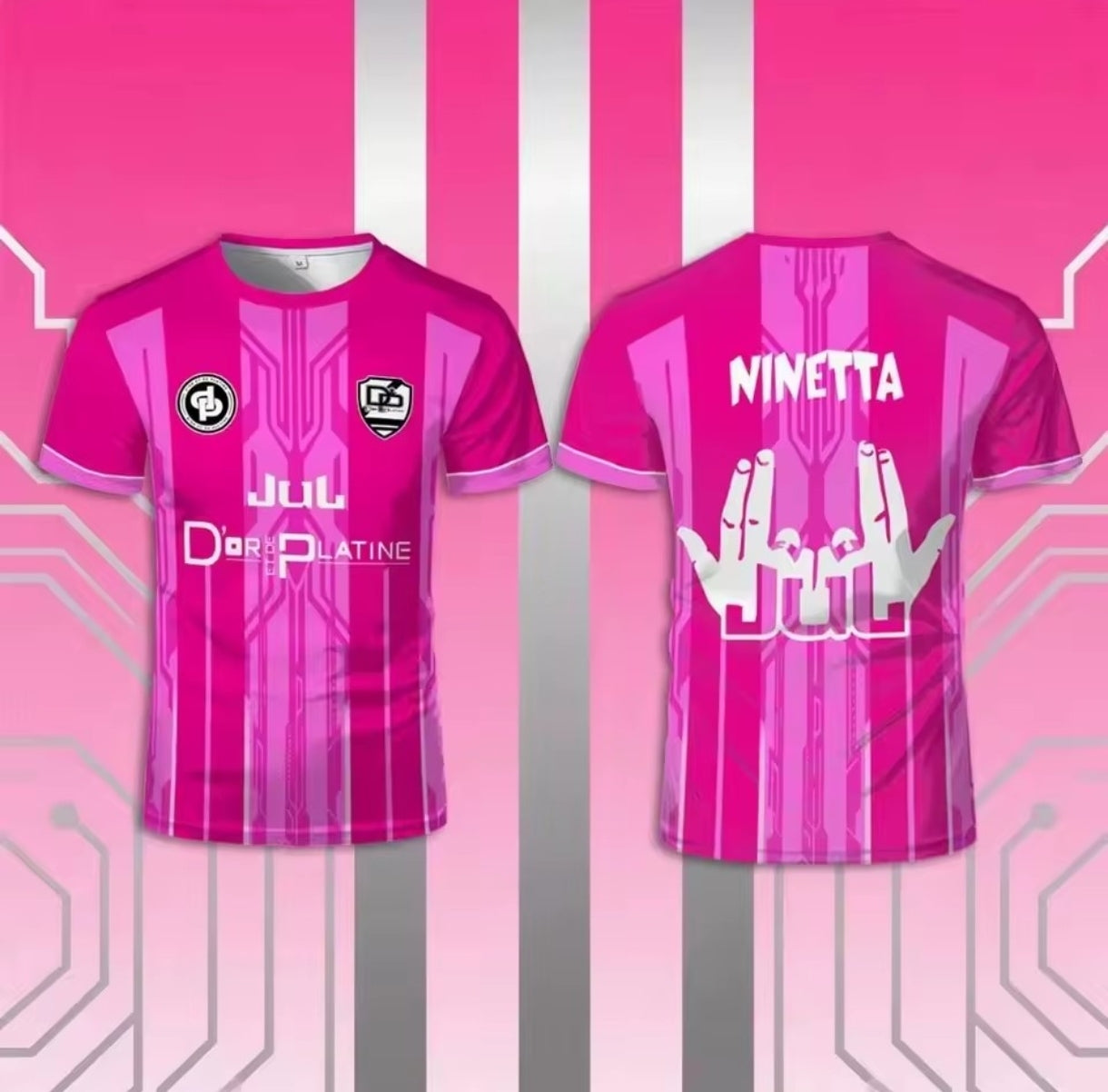 Maillot Jul Toto & Ninetta - Fushia / Rose / Bleu ciel / Bleu / Blanc / Noir