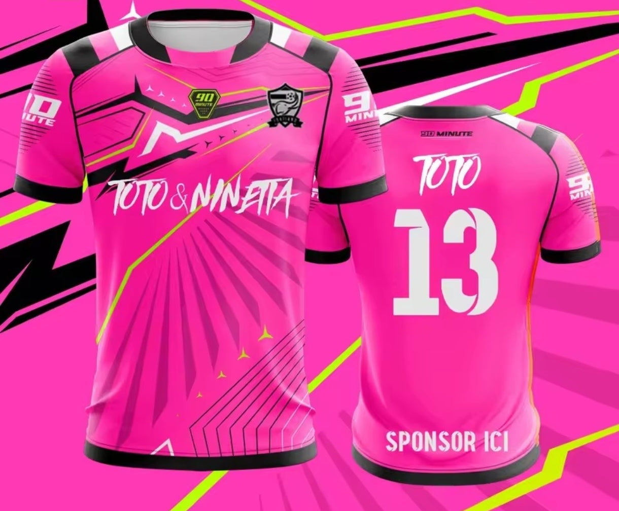 Maillot Jul Toto & Ninetta - Rose / Vert / Bleu / Blanc / Orange / Violet