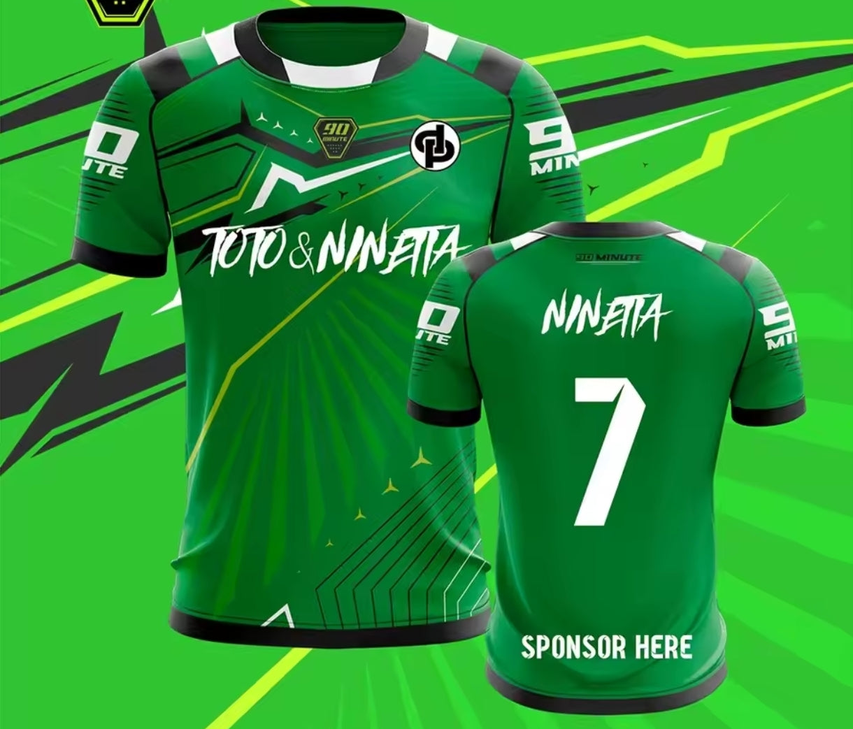 Maillot Jul Toto & Ninetta - Rose / Vert / Bleu / Blanc / Orange / Violet