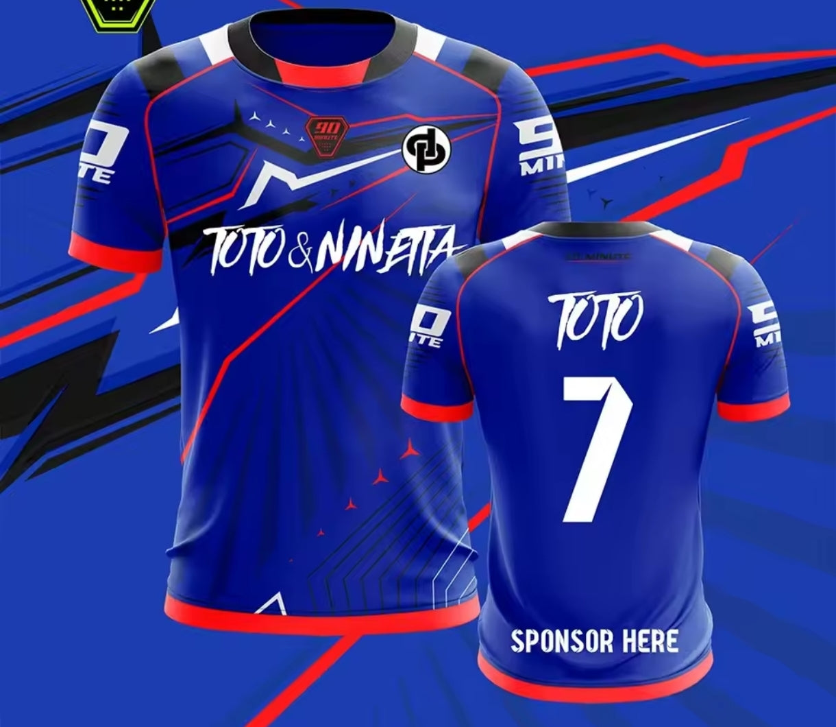 Maillot Jul Toto & Ninetta - Rose / Vert / Bleu / Blanc / Orange / Violet