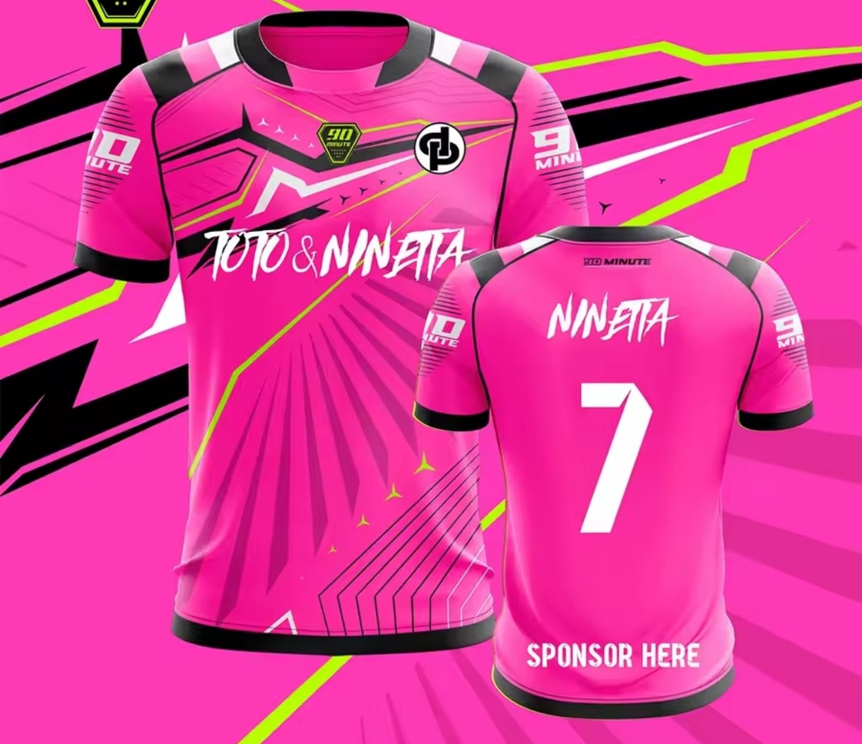 Maillot Jul Toto & Ninetta - Rose / Vert / Bleu / Blanc / Orange / Violet