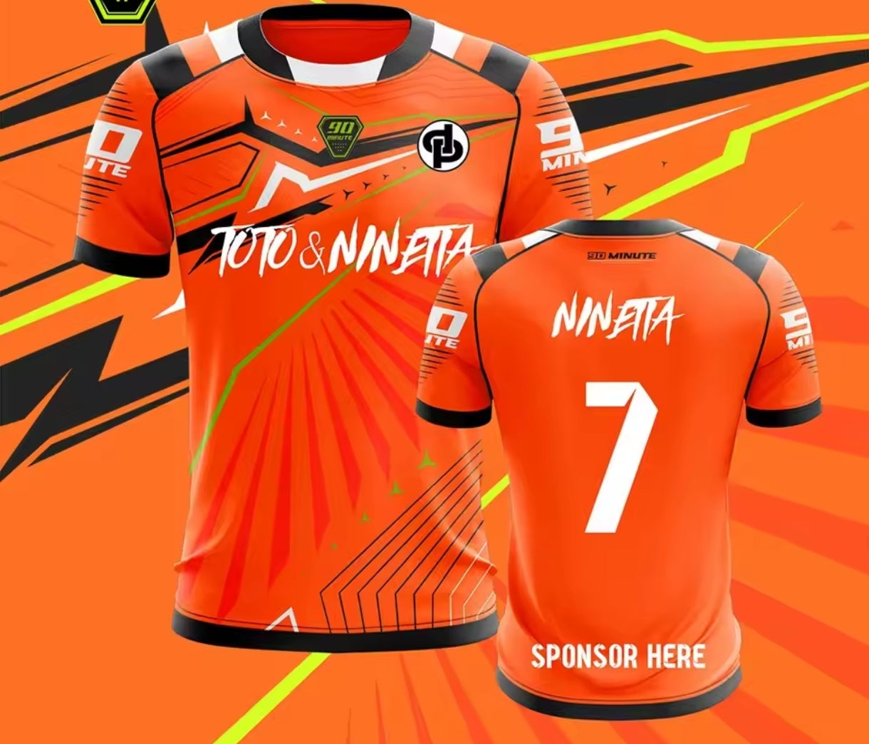 Maillot Jul Toto & Ninetta - Rose / Vert / Bleu / Blanc / Orange / Violet