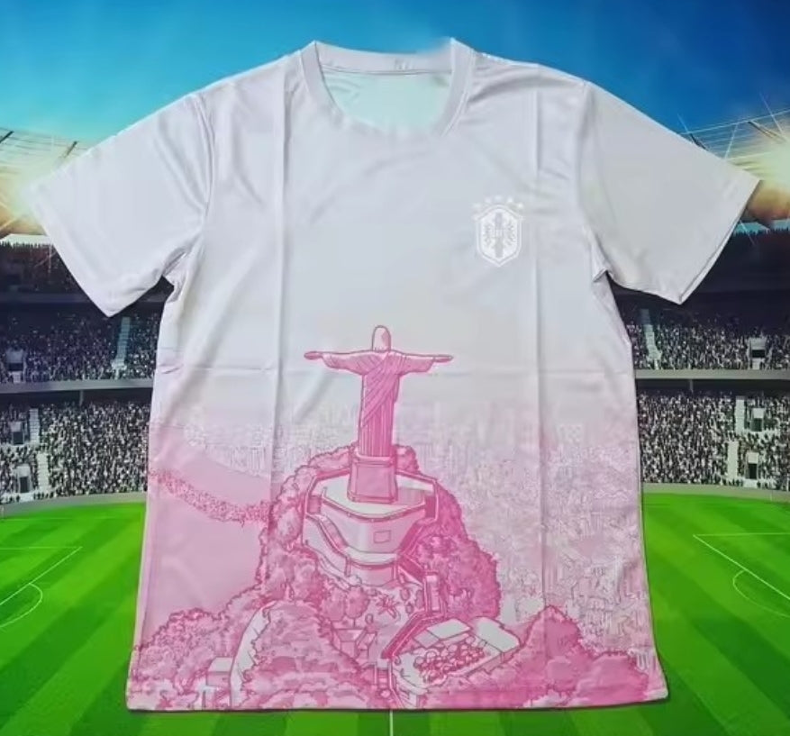 Maillot concept Brésil - rose/bleu/vert